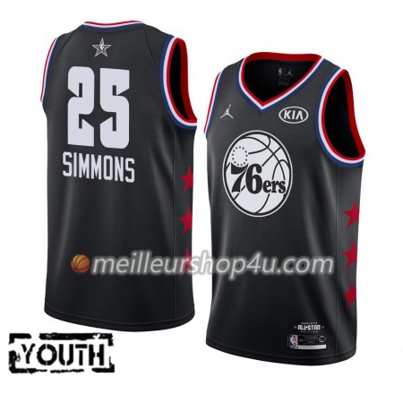 Maillot Basket Enfant Philadelphia 76ers Ben Simmons 25 2019 All-Star Jordan Brand Noir Swingman